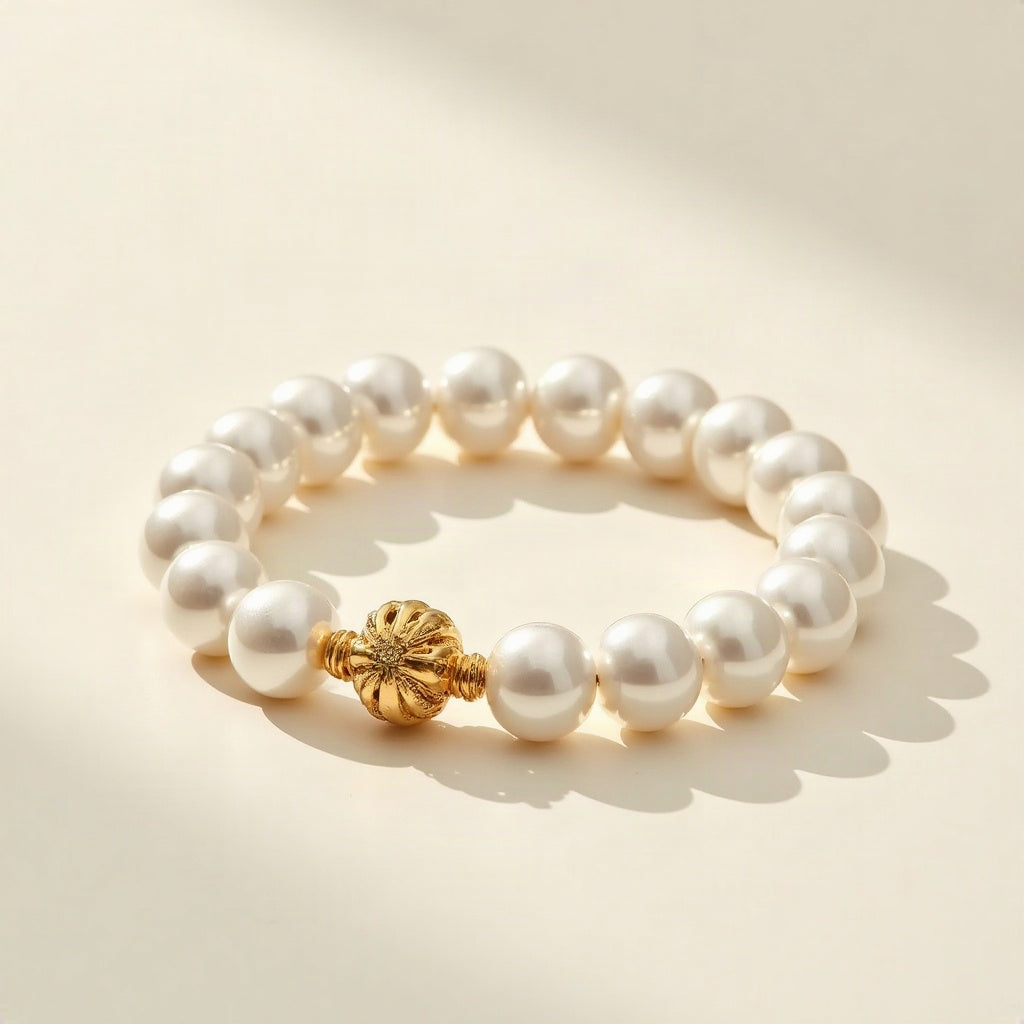 Stacked Pearl Cuff