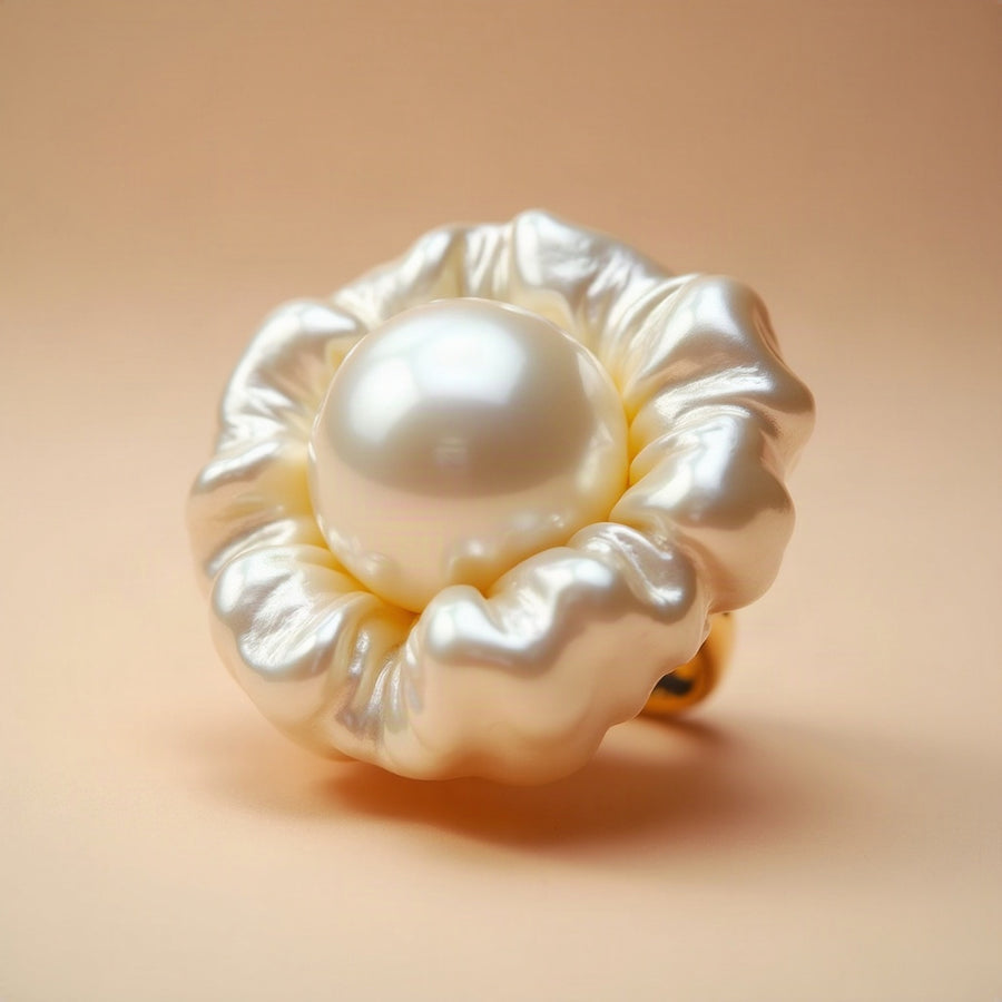 Chunky Pearl Cocktail Ring